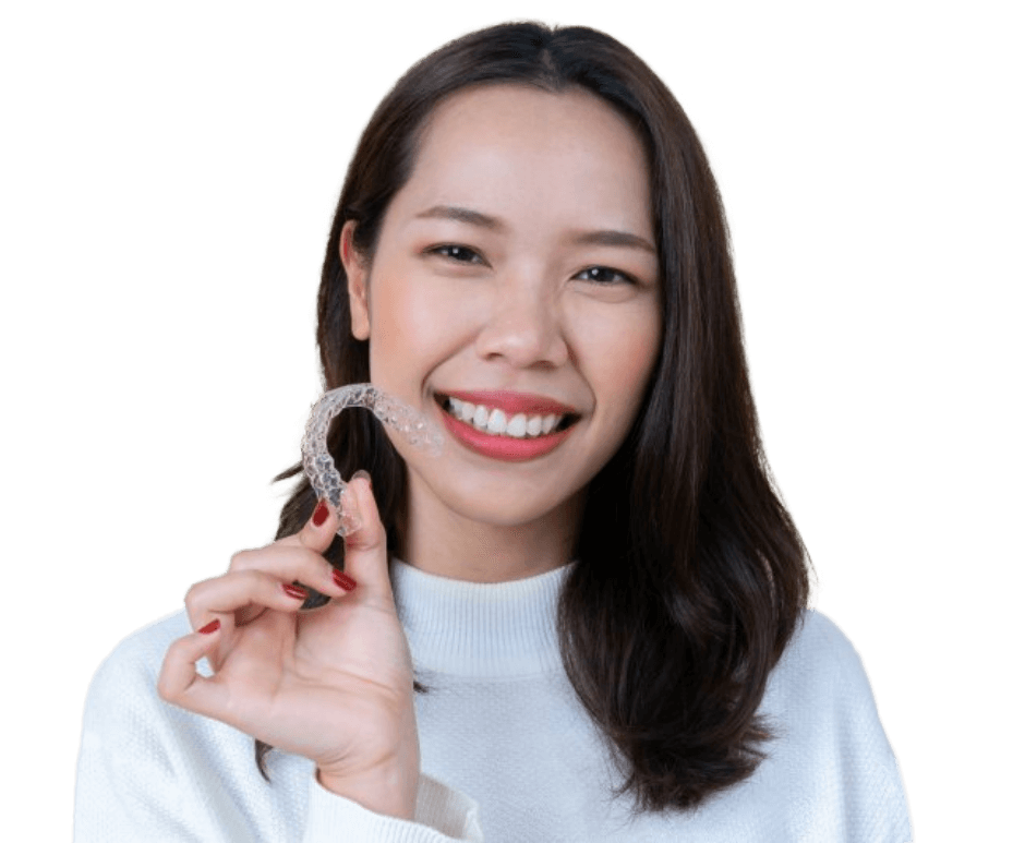 invisalign treatment woman happy