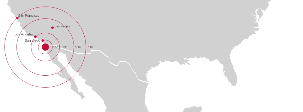 Location of X dentistry at Tijuana for Root Canal Treatment