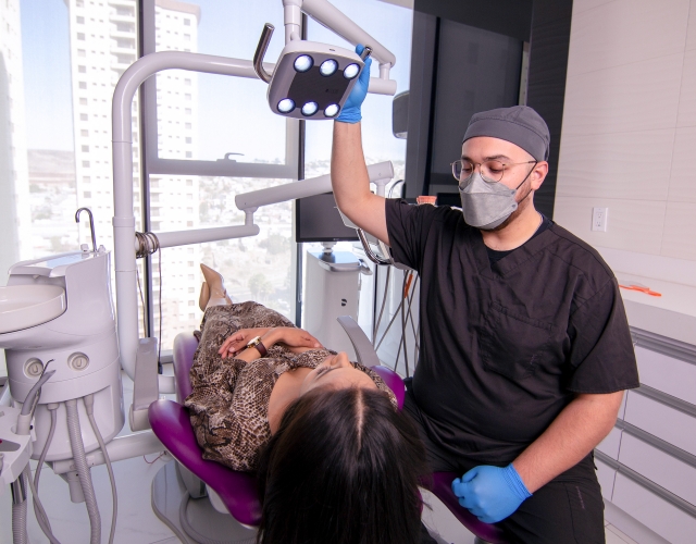 Dental Specialist evaluating a patient at Xdentistry